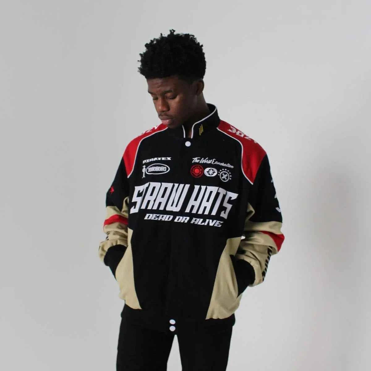 Anime-inspired streetwear jacket by Xoratic