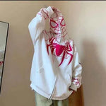 White spider-inspired hoodie by Xoratic